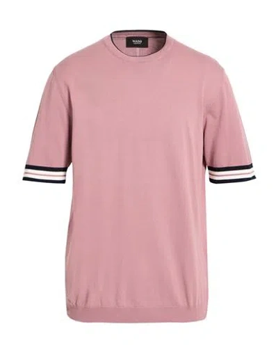 Masq Man Sweater Antique Rose Size 48 Cotton In Pink