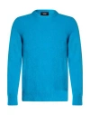 Masq Man Sweater Azure Size 42 Alpaca Wool, Polyamide, Wool, Elastane In Blue