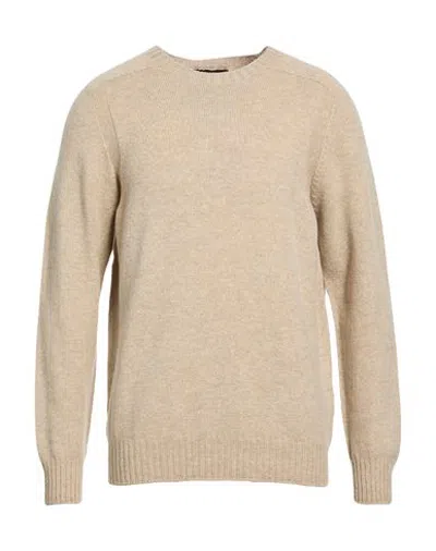 Masq Man Sweater Beige Size 42 Wool In Multi