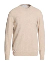 Masq Man Sweater Beige Size 42 Wool In Multi