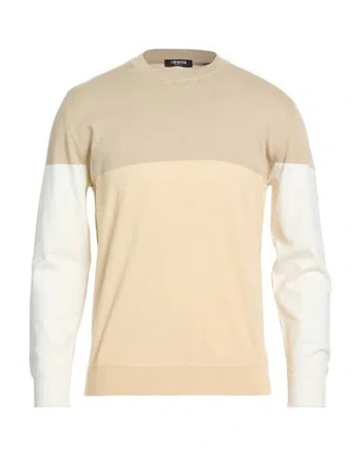 Masq Man Sweater Beige Size 44 Organic Cotton In Sand