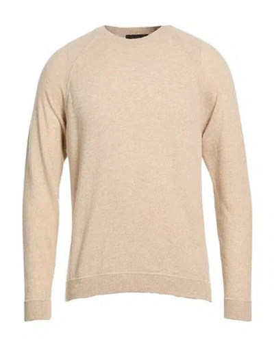 Masq Man Sweater Beige Size M Wool In Neutral