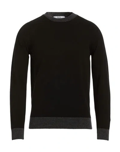 Masq Man Sweater Black Size 38 Wool