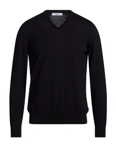 Masq Man Sweater Black Size 44 Merino Wool