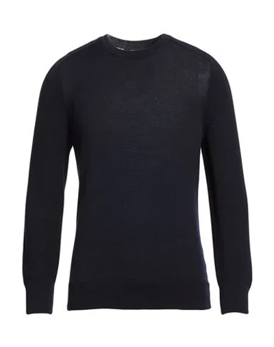 Masq Man Sweater Blue Size 38 Wool In Black