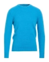 Masq Man Sweater Blue Size 46 Alpaca Wool, Polyamide, Wool, Elastane