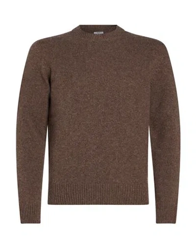 Masq Man Sweater Brown Size 40 Merino Wool