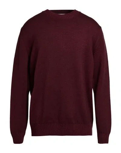 Masq Man Sweater Burgundy Size 36 Merino Wool