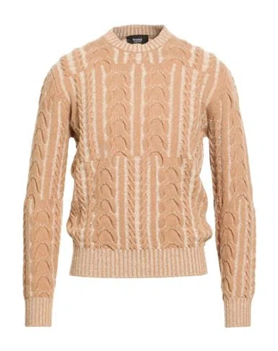 Masq Man Sweater Camel Size 42 Wool In Neutral