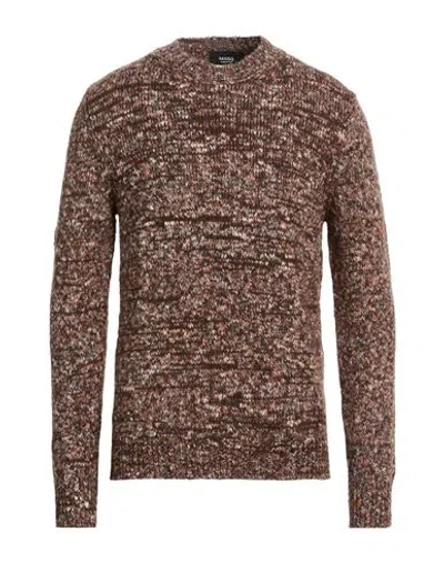 Masq Man Sweater Camel Size 44 Alpaca Wool, Polyamide, Cotton, Polyester In Brown