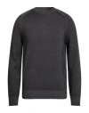 Masq Man Sweater Charcoal Size 48 Merino Wool In Gray