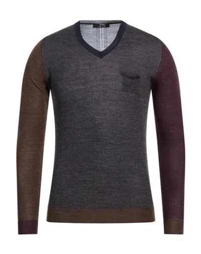 Masq Man Sweater Charcoal Size Xxl Polyacrylic, Merino Wool, Alpaca Wool, Polyamide In Gray