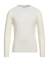 Masq Man Sweater Cream Size 38 Wool In White