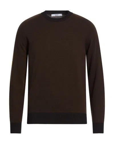 Masq Man Sweater Dark Brown Size 38 Wool