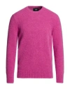 Masq Man Sweater Fuchsia Size 40 Alpaca Wool, Polyamide, Wool, Elastane In Purple