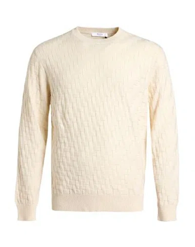 Masq Man Sweater Ivory Size 42 Cotton, Wool In Pink