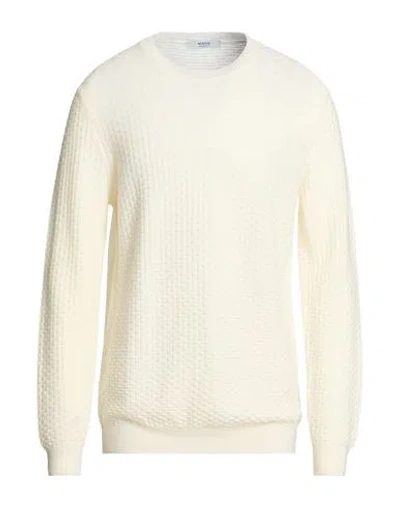 Masq Man Sweater Ivory Size 50 Merino Wool In White