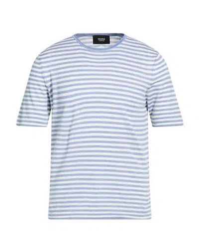 Masq Man Sweater Light Blue Size 46 Linen, Cotton