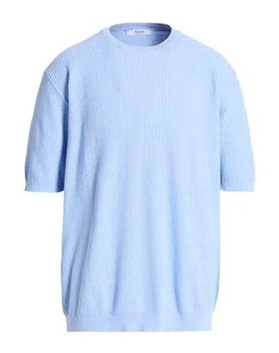 Masq Man Sweater Light Blue Size 48 Cotton