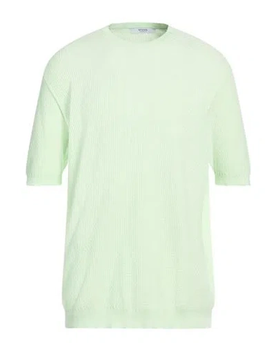 Masq Man Sweater Light Green Size 48 Cotton