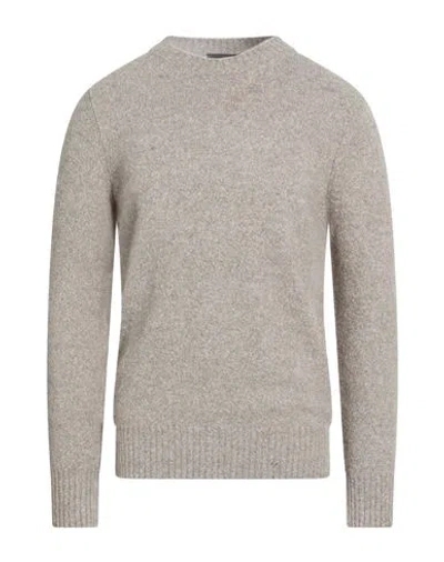 Masq Man Sweater Light Grey Size 40 Cotton, Alpaca Wool, Polyamide, Elastane, Wool In Neutral