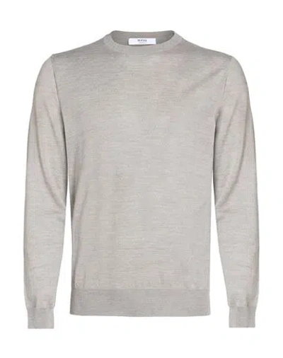 Masq Man Sweater Light Grey Size 40 Merino Wool In Gray