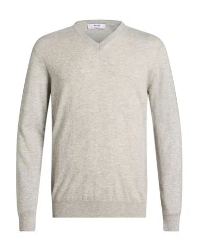 Masq Man Sweater Light Grey Size 42 Merino Wool, Cashmere In Gray