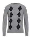 Masq Man Sweater Light Grey Size 44 Wool In Gray