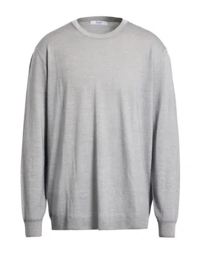 Masq Man Sweater Light Grey Size 48 Merino Wool In Gray