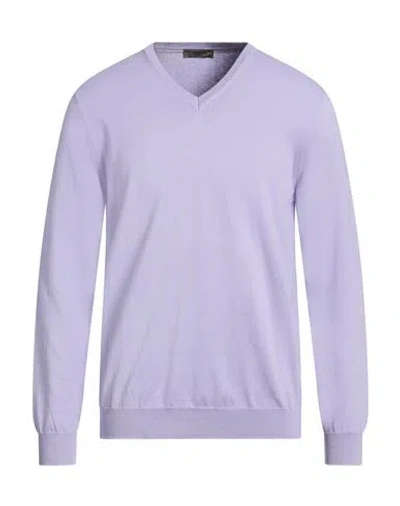 Masq Man Sweater Lilac Size 42 Organic Cotton In Purple
