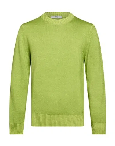 Masq Man Sweater Lime Green Size 42 Merino Wool In Multi