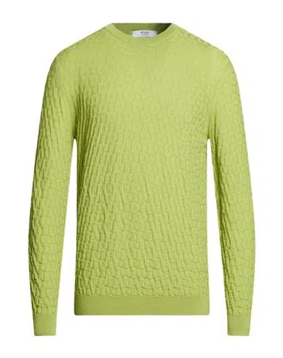 Masq Man Sweater Lime Green Size 42 Virgin Wool