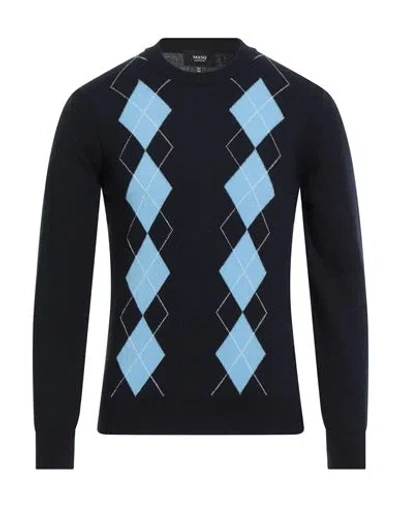 Masq Man Sweater Midnight Blue Size 36 Wool