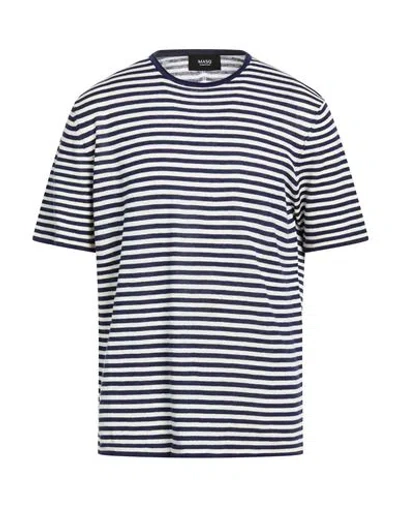 Masq Man Sweater Midnight Blue Size 46 Linen, Cotton In Multi