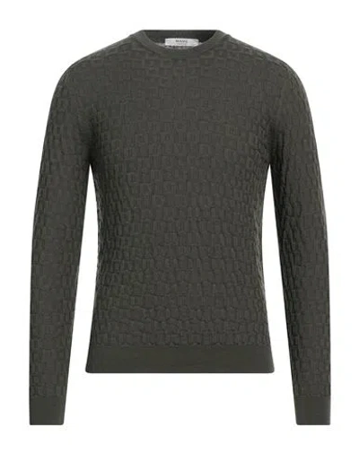 Masq Man Sweater Military Green Size 36 Merino Wool
