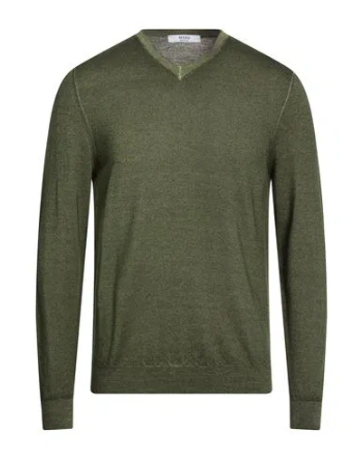 Masq Man Sweater Military Green Size 42 Merino Wool