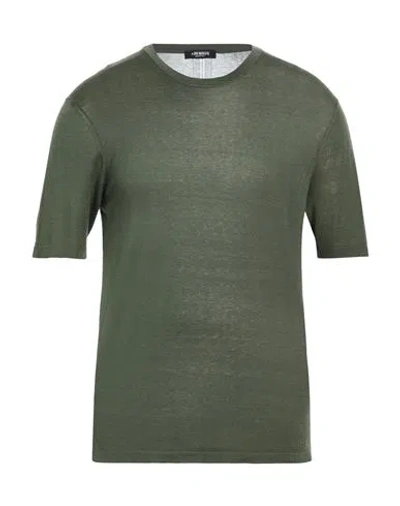 Masq Man Sweater Military Green Size 42 Silk