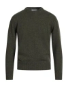Masq Man Sweater Military Green Size 48 Wool In Green