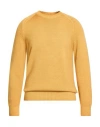 Masq Man Sweater Mustard Size 40 Merino Wool In Yellow
