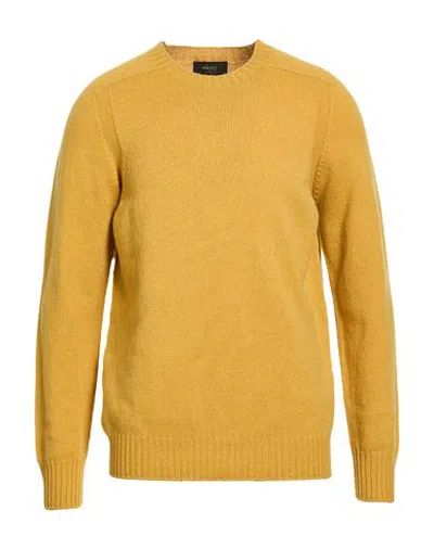 Masq Man Sweater Mustard Size 42 Wool In Multi