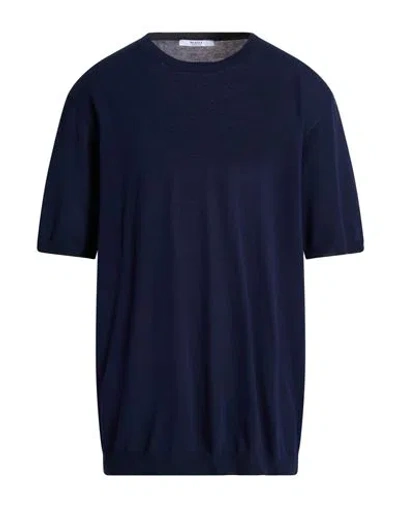 Masq Man Sweater Navy Size 48 Cotton In Blue