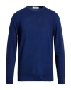 Masq Man Sweater Navy Size 48 Merino Wool, Cashmere In Blue