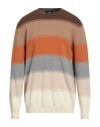 Masq Man Sweater Orange Size 46 Wool In Multi