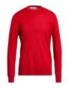 Masq Man Sweater Red Size 42 Merino Wool