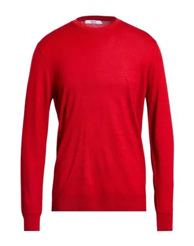 Masq Man Sweater Red Size 42 Merino Wool