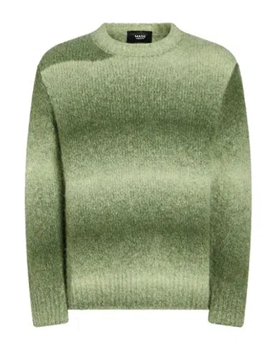 Masq Man Sweater Sage Green Size 42 Alpaca Wool, Polyamide