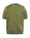 Masq Man Sweater Sage Green Size 44 Cotton In Green