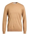 Masq Man Sweater Sand Size 42 Merino Wool In Sand