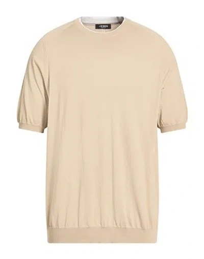 Masq Man Sweater Sand Size 44 Organic Cotton In Brown