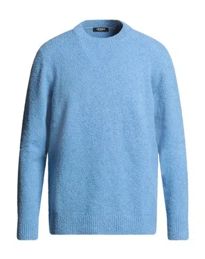 Masq Man Sweater Sky Blue Size 46 Cotton, Polyamide, Elastane